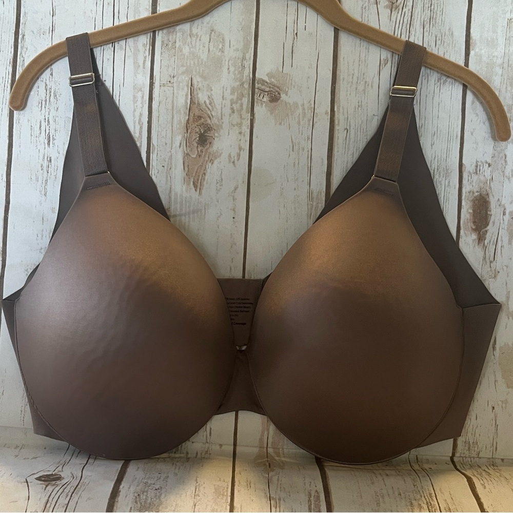 Soma Elegant Brown Women's Bra 42DD Vanishing back full coverage